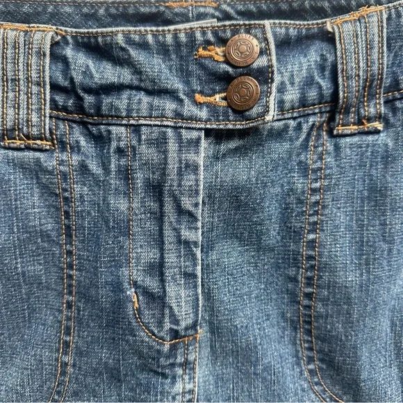 Y2K Vintage L.A. Blues Denim Jean Skort Skirt 90’s 00’s Concerts Country Sz 6 - Picture 4 of 6